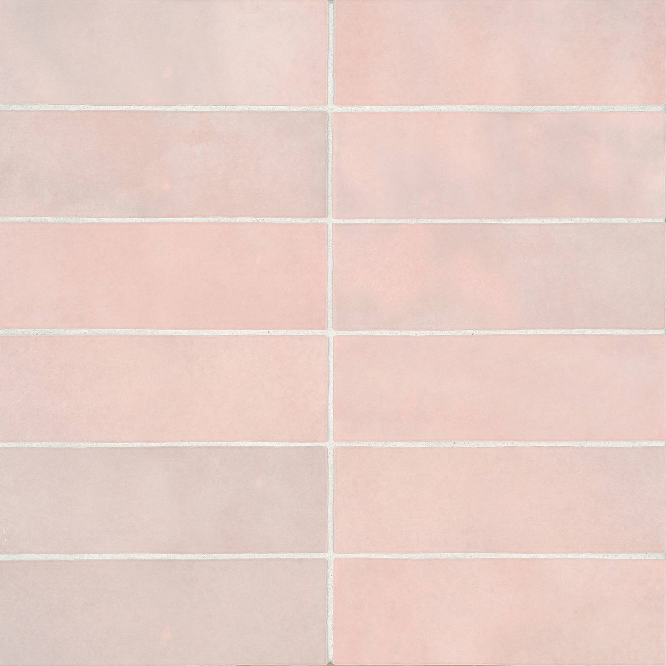 Cloé 2.5" x 8" Glossy Ceramic Tile in Pink | Bedrosians Tile and Stone