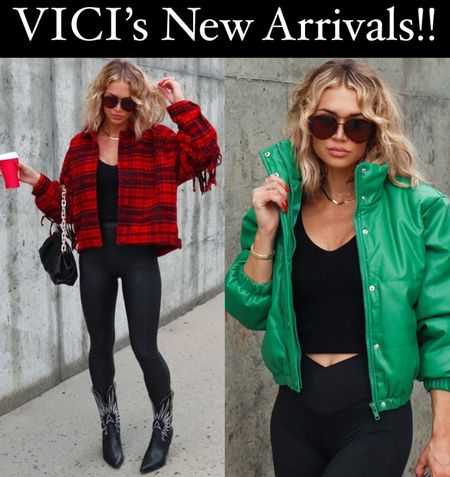 Vici Dolls New Arrivals Tuesday!!

Snag this super cute cropped flannel shacket with fringe or this super vibrant green puffer for the slopes!!  Loving these and all the other new arrivals today!!

#Vici #ViciDolls #NewArrivals #SaleAlert #Puffer #Shacket #Joggers #ChristmasParty #RedDress

#LTKsalealert #LTKHoliday #LTKCyberweek