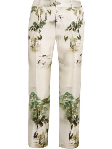 Tartaro printed silk-twill straight-leg pants | NET-A-PORTER (US)