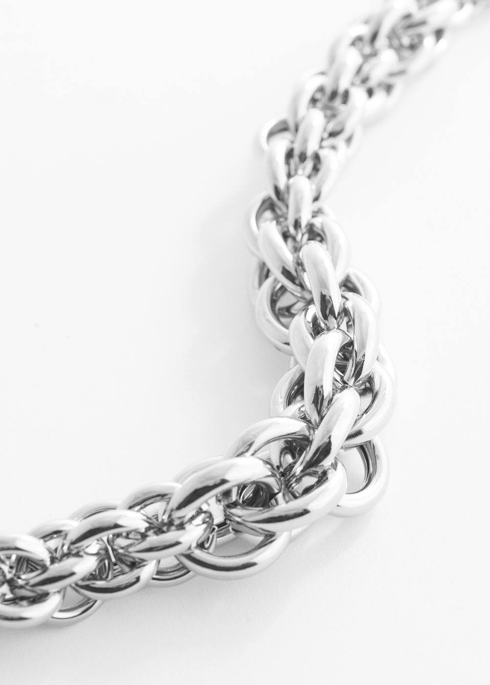 Braided necklace | MANGO (US)