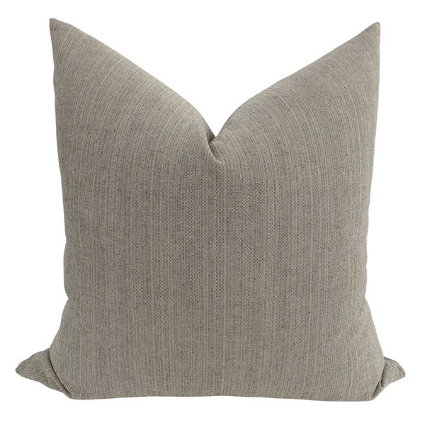 Subtle Stripes | Gray Pillow Cover | Hackner Home (US)