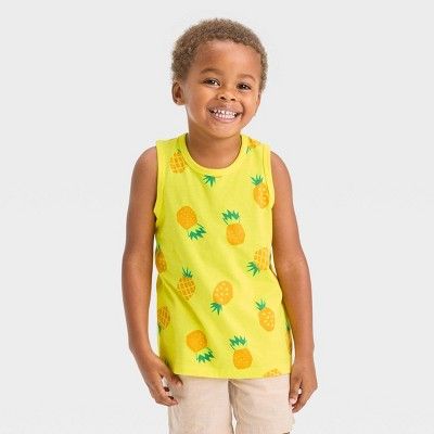 Toddler Tank Top - Cat & Jack™ Bright Yellow | Target