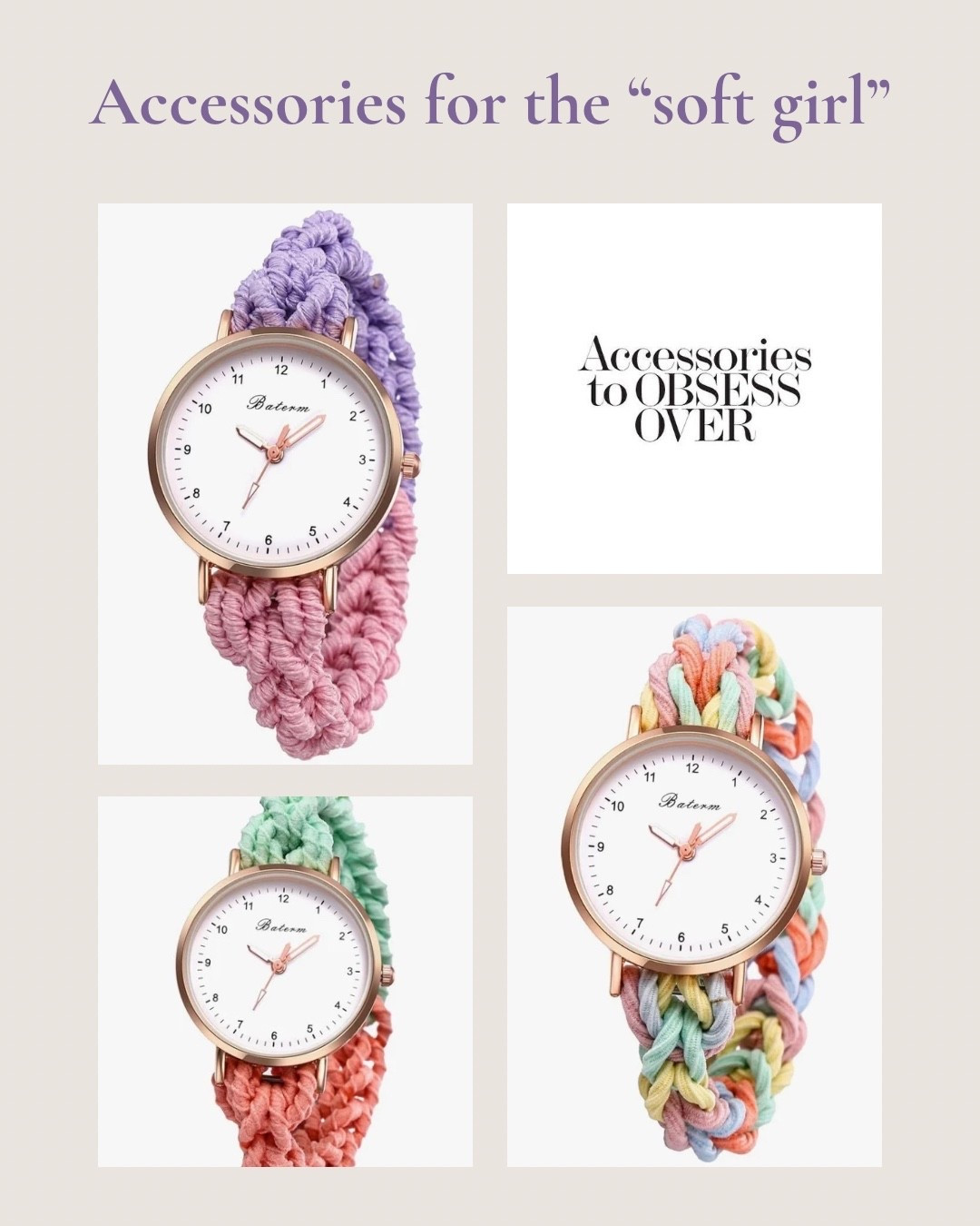 Soft girl accessories 

#LTKootd #LTKMothersDay