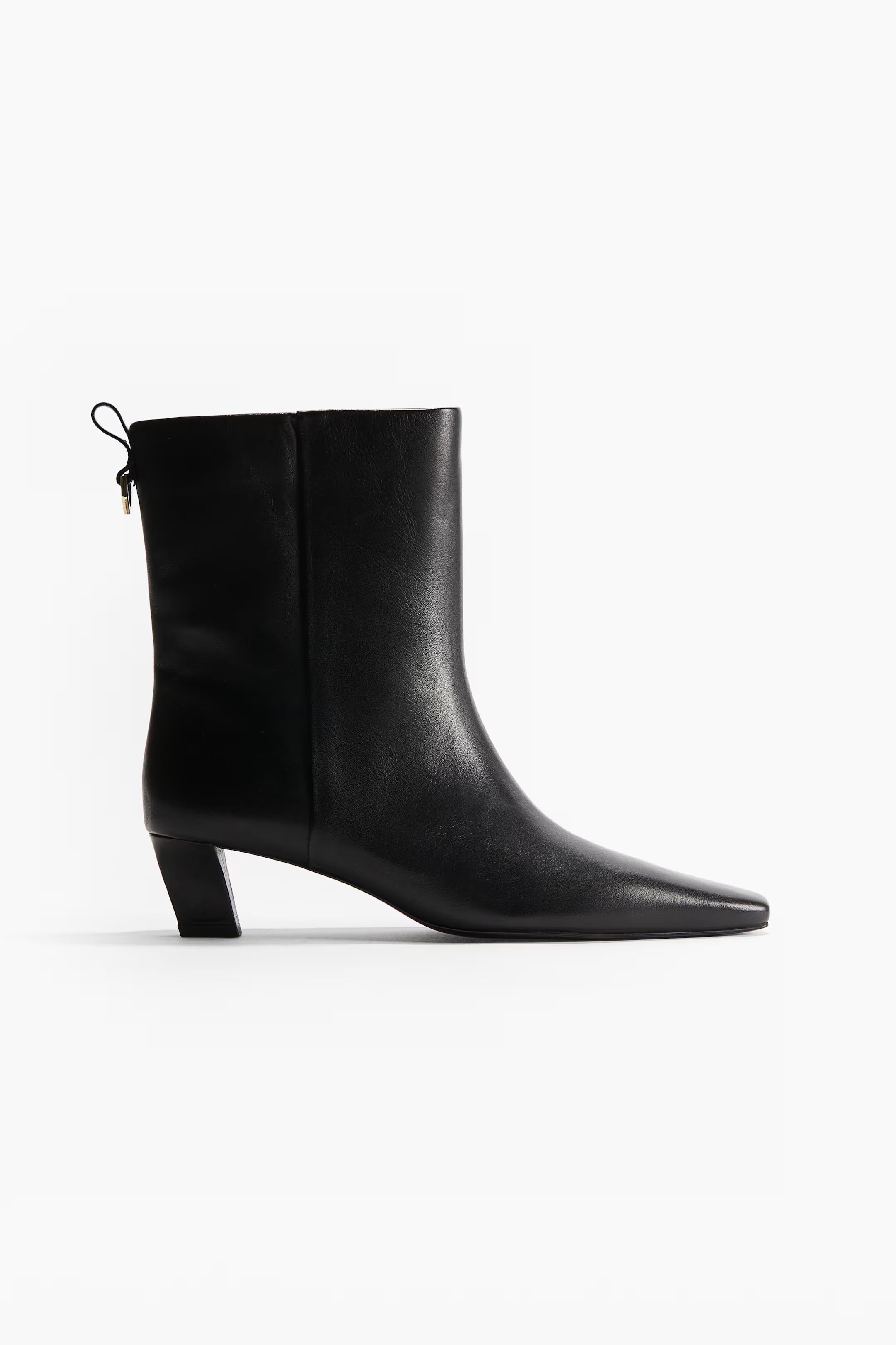 Heeled Leather Boots | H&M (US + CA)