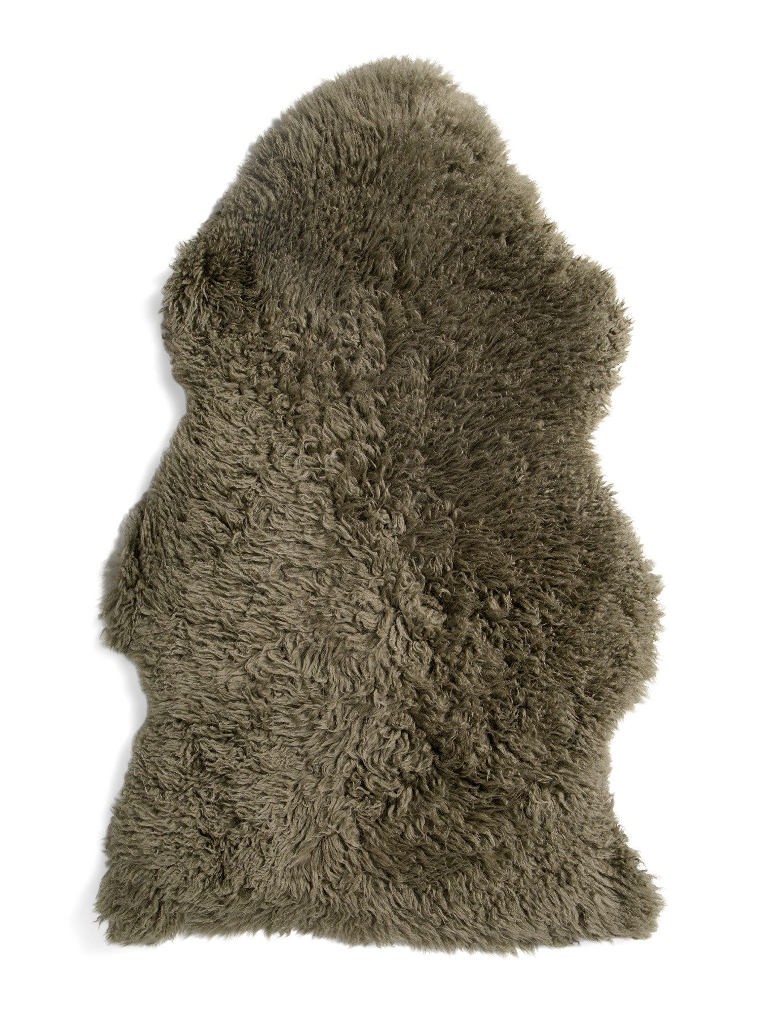 2x3 Wool Sheepskin Curly Long Pelt Rug | TJ Maxx