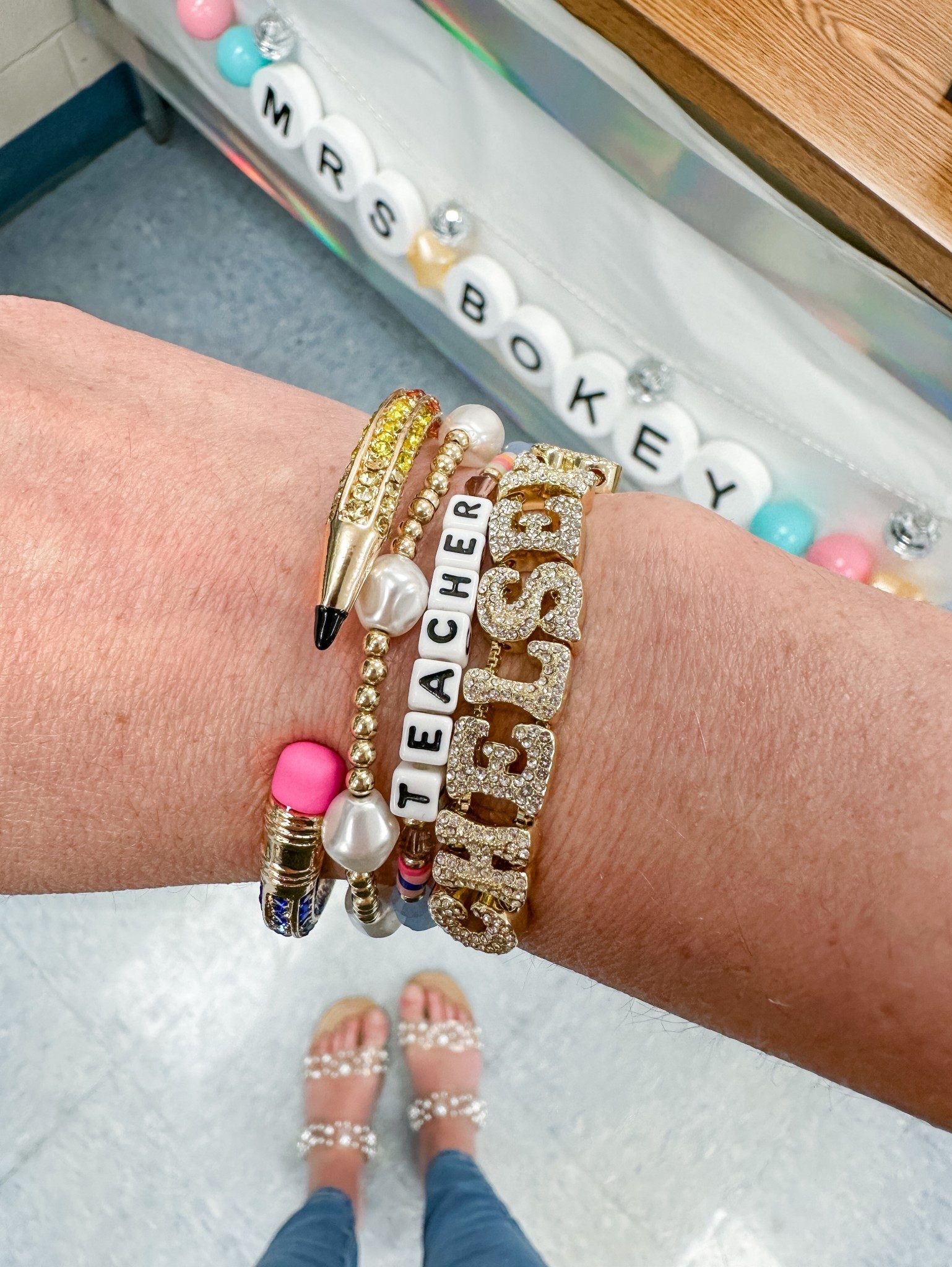 Teacher bracelet stack ✏️✨🫶🏻

#LTKWorkwear #LTKSeasonal #LTKStyleTip