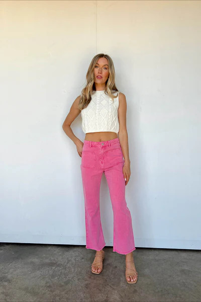 Pretty in Pink Jeans | Vestique