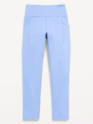 High-Waisted StudioSmooth 7/8 Leggings for Girls | Old Navy (US)