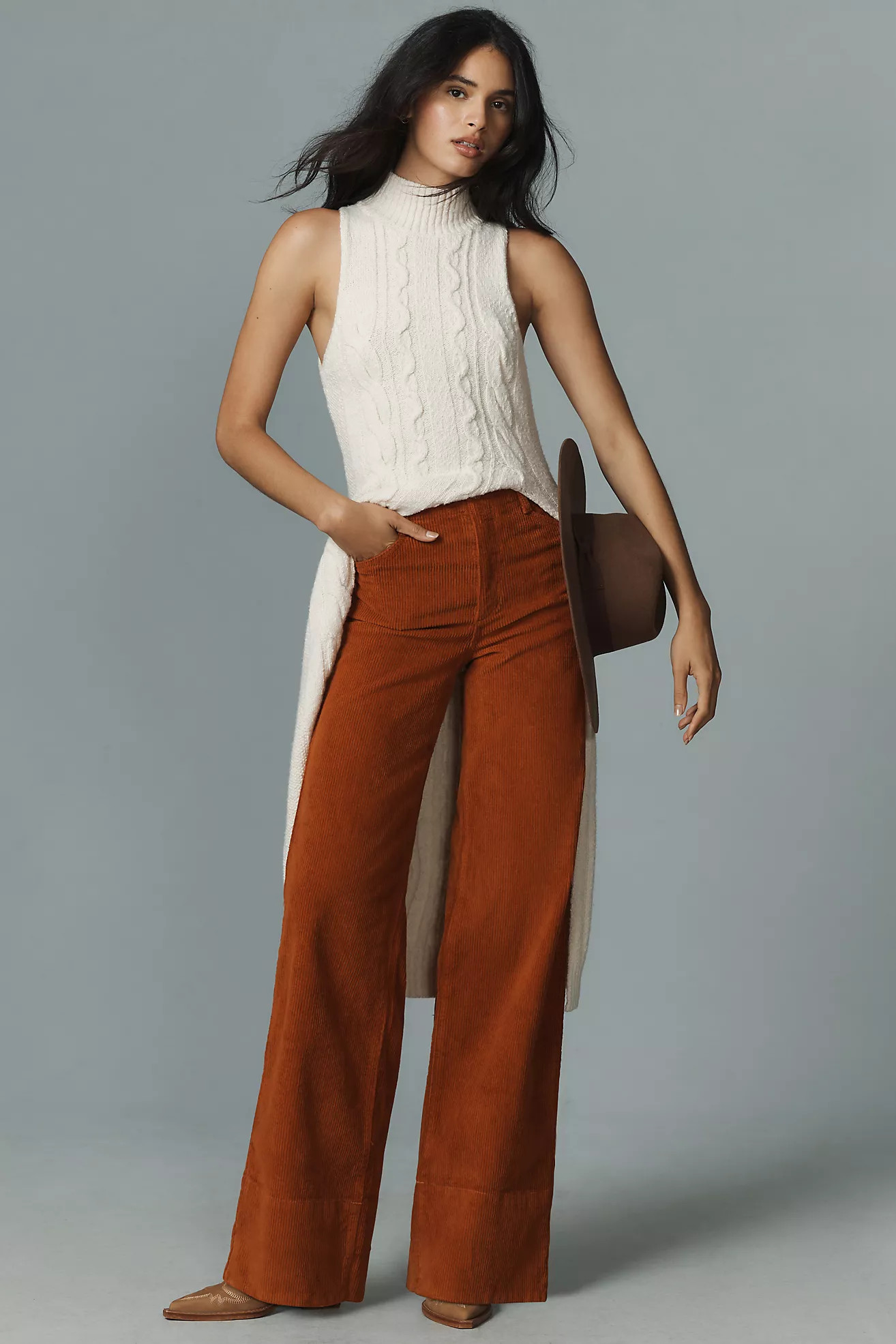 Favorite Daughter The Mischa Corduroy High-Rise Wide-Leg Jeans | Anthropologie (US)