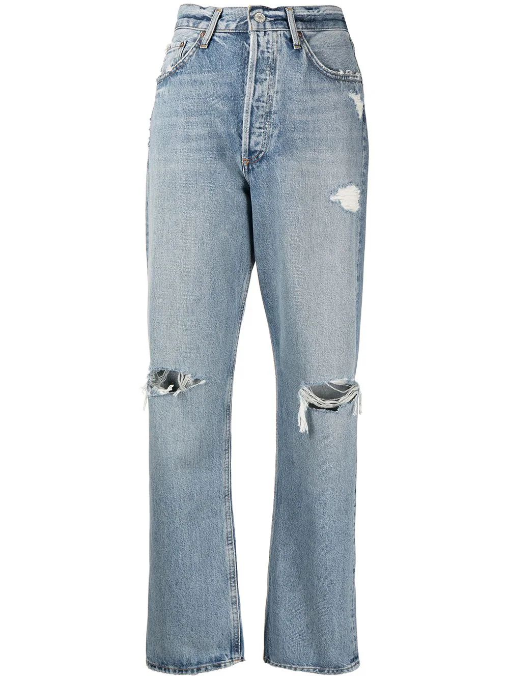 distressed loose-fit jeans | Farfetch Global