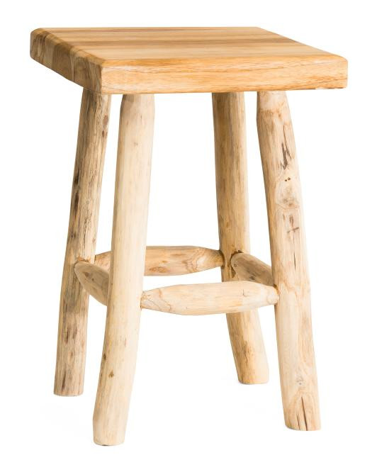 11.5x11.5x17.5 Ewan Grand  Teak Plantstand | TJ Maxx