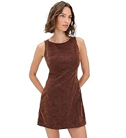 Free People Women's Atlas Faux Suede Mini Dress | Amazon (US)