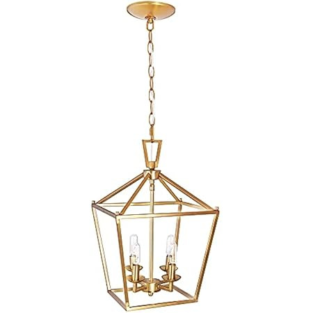 A1A9 4-Light Lantern Chandelier Ceiling Light Fixture, Farmhouse Pendant Light Industrial Vintage Ha | Amazon (US)