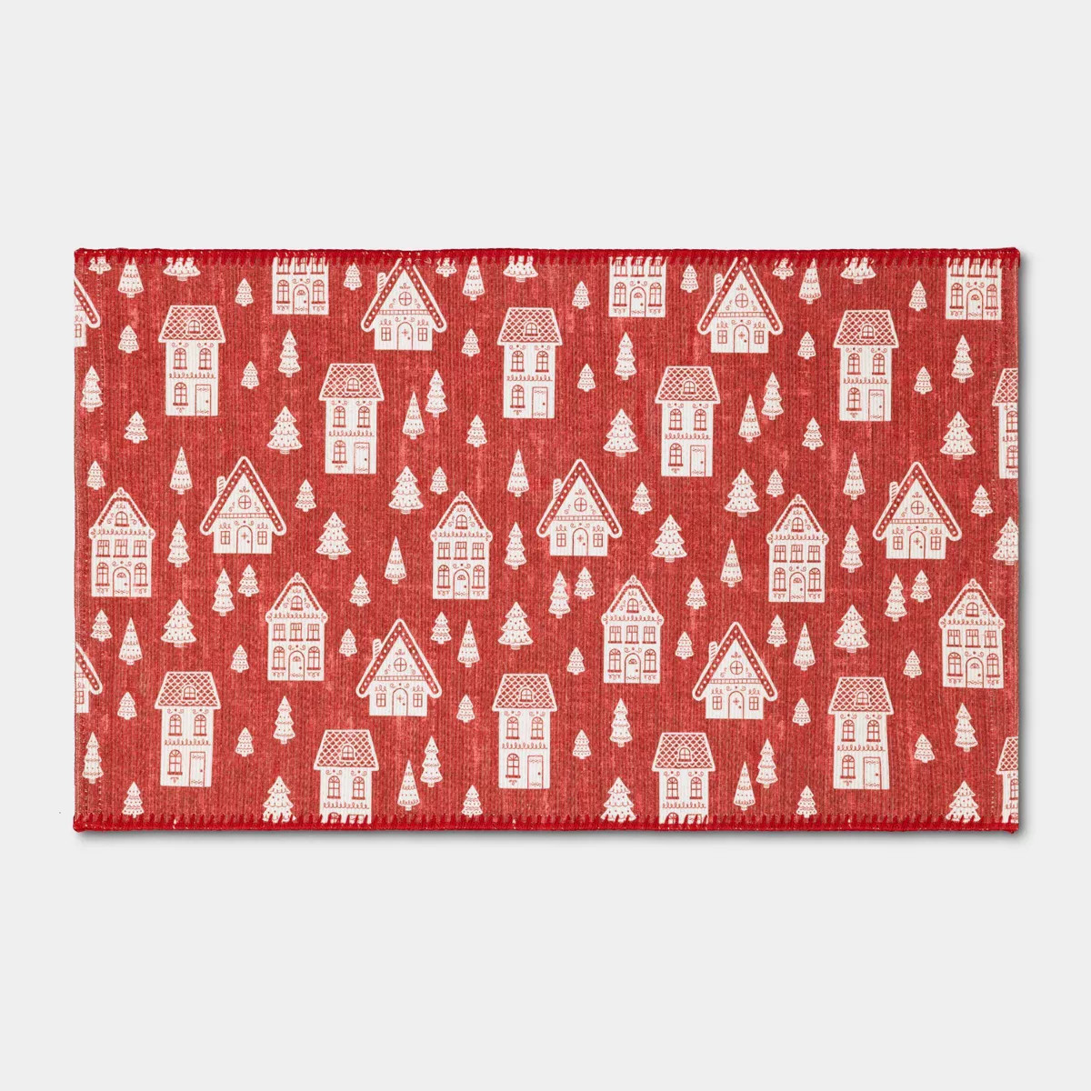 1'8"x2'10" Christmas Red House Rug - Wondershop™ | Target