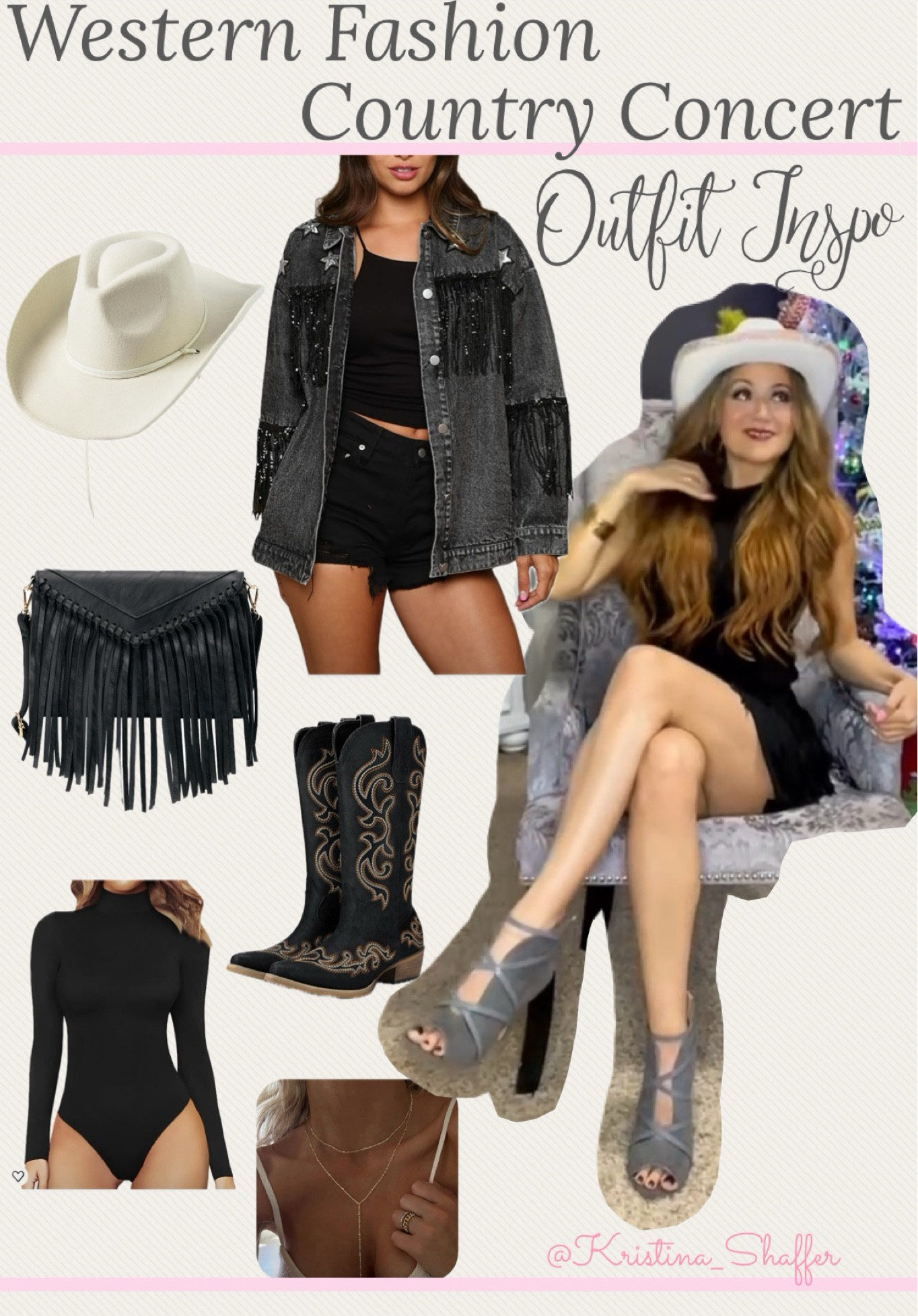 Country concert. Cowboy boots. Lainey Wilson concert. Morgan Wallen. 
Nashville outfits. Taylor Swift Concert. Country western outfits
Follow my shop @Kristina_Shaffer on the @shop.LTK app to shop this post and get my exclusive app-only content! 

#liketkit 
@shop.Itk grwm fashion, cowgirl boots, western style, concert outfit, makeup

#LTKstyletip #LTKsalealert #LTKbeauty #LTKfindsunder50 #LTKmidsize