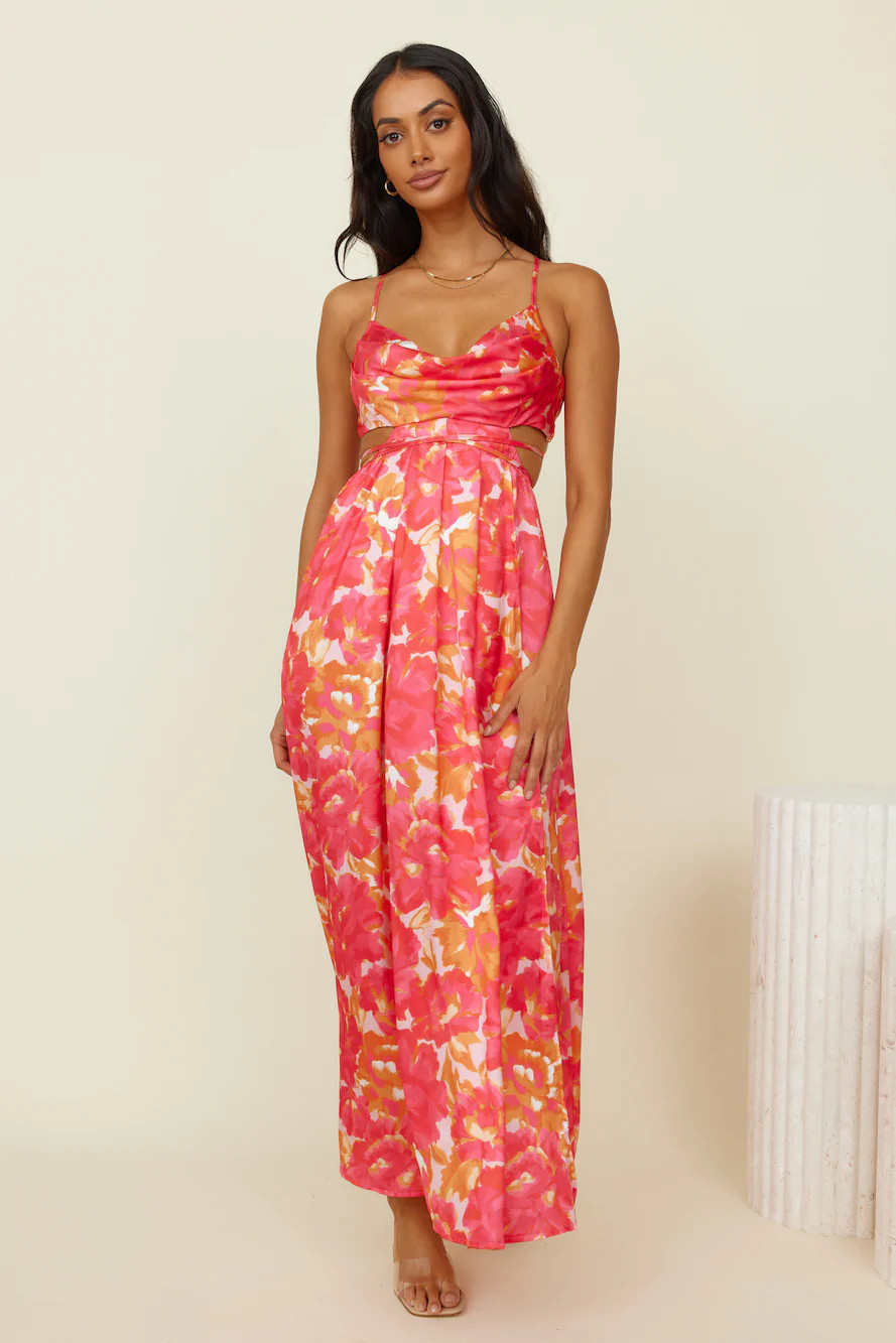 Atelier Of Love Maxi Dress Red | Fortunate One