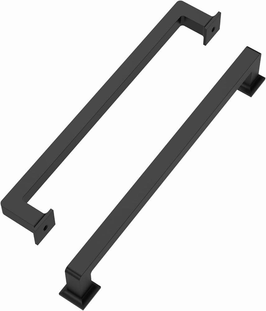 10 Pack 7inch(177MM) Matte Black Cabinet Pulls,Kitchen Cabinet Handles Black Cabinet Pulls Wardro... | Amazon (US)