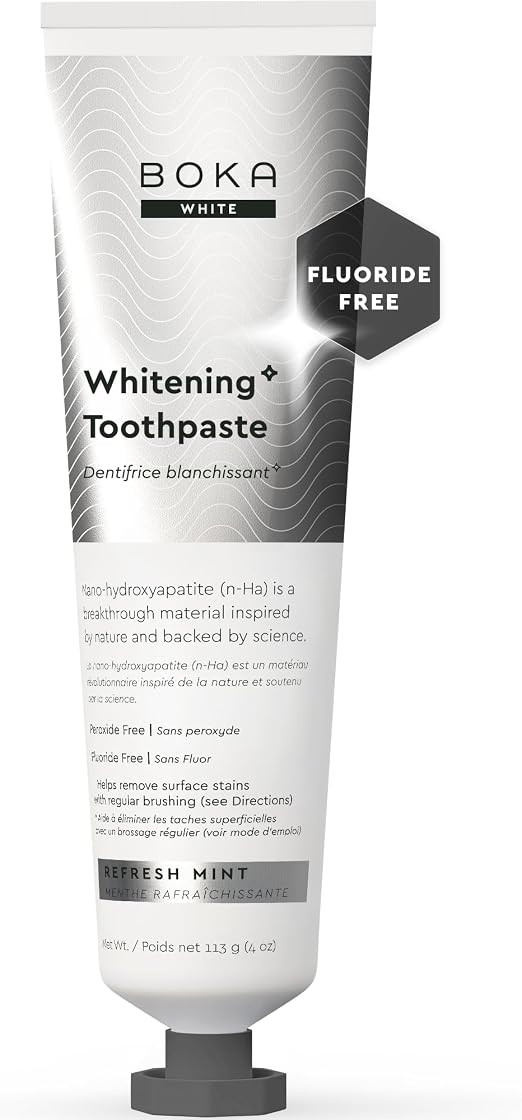 Boka Fluoride Free Toothpaste, Nano Hydroxyapatite Toothpaste, Appropriate for Sensitive Teeth, f... | Amazon (US)
