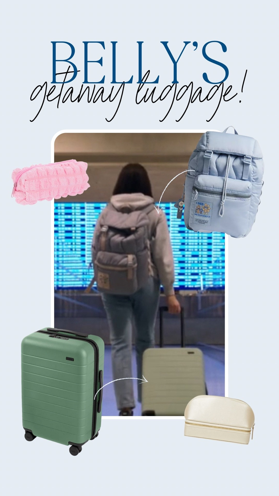 I’ve been obsessed with The Summer I Turned Pretty this summer, so you know I clocked Belly’s luggage lineup in Ep. 8 so fast 👀✈️ A fellow Away girly… i knew she had good taste! #travel #tsitp 

#LTKSeasonal #LTKItBag #LTKTravel