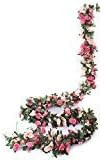 Miracliy 5 Pack 41 FT Flower Garland Decorations Plastic Artificial Flowers for Wedding Decoratio... | Amazon (US)