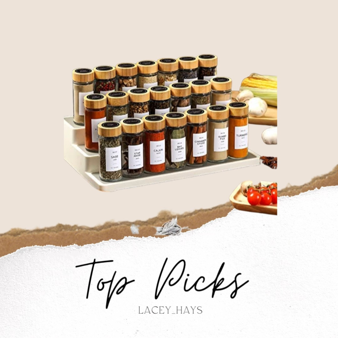 24 Pcs Spice Jars w/ Bamboo Lids 4 oz w/ labels

#LTKSeasonal #LTKunder50 #LTKhome