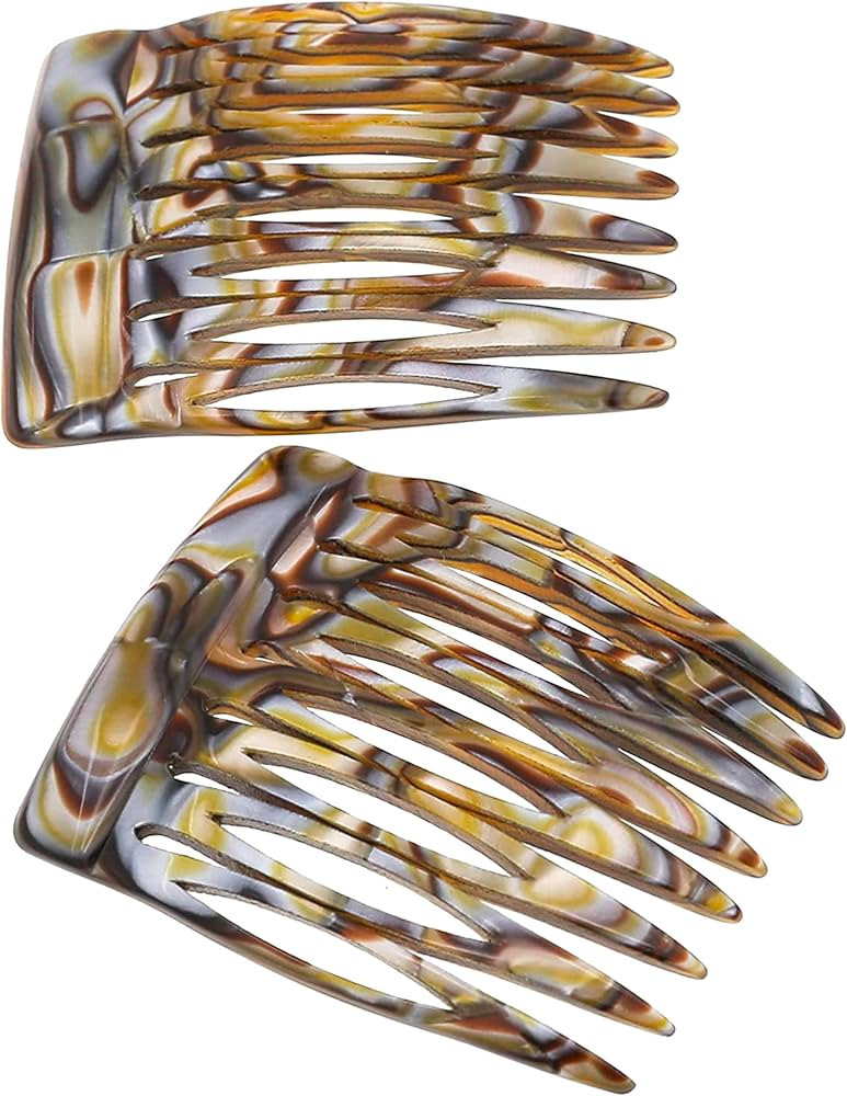 Camila Paris CP2332/2 French Hair Side Comb Handmade Onyx, Small Twist Hair Decorative, Strong Ho... | Amazon (US)