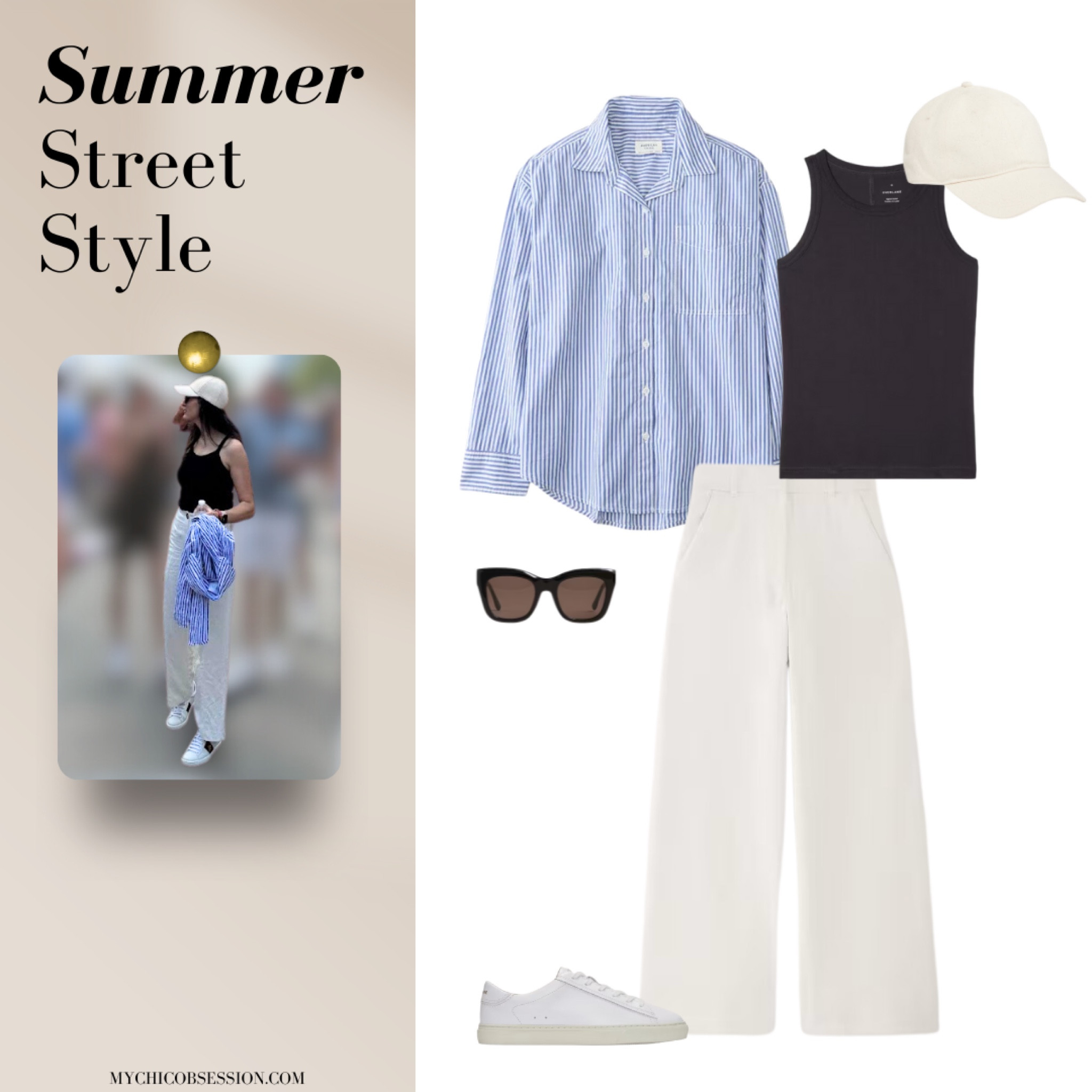 In need of some stylish summer outfit ideas? These cute street style looks were spotted at the farmers market! Recreate these summer outfits or use them for inspo as you get dressed this season ✨

Tank top, striped button up, white pants, sneakers, sunglasses, baseball cap 

#LTKFindsUnder100 #LTKStyleTip #LTKSeasonal