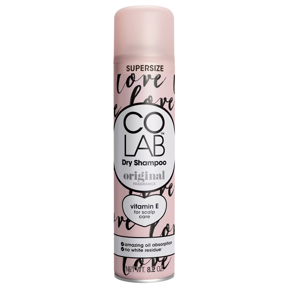 COLAB Original Supersize Bergamot and Rose Scented Dry Shampoo - 8.2 fl oz | Target