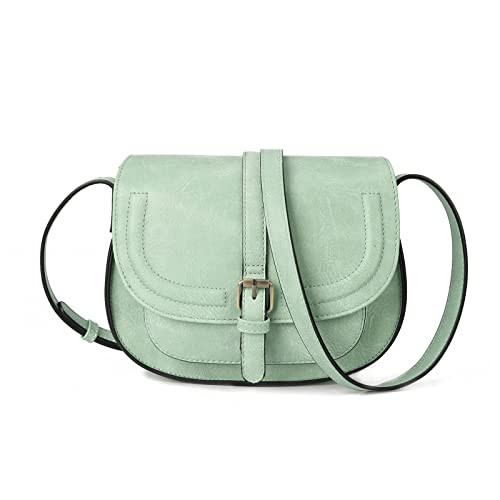 AFKOMST Crossbody Bags for Women,Small Saddle Purse and Boho Cross Body Handbags,Vegan Leather, B... | Amazon (US)