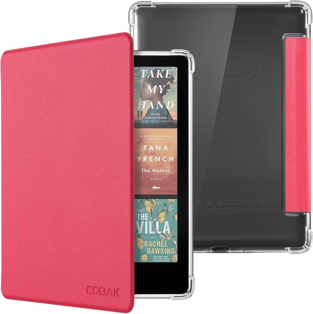 CoBak Case for 7" Ereader - New PU Leather Cover and Clear Soft Silicone Back Cover with Auto Sle... | Amazon (US)