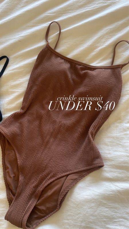 Crinkle swimsuit under $40 I got a size small 