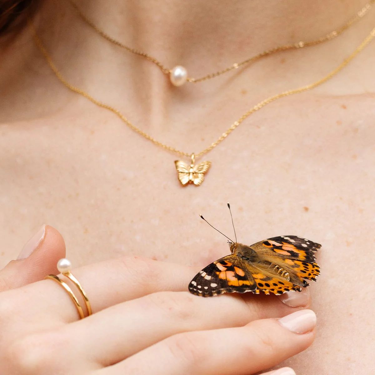 Butterfly Pendant Necklace | Made by Mary (US)