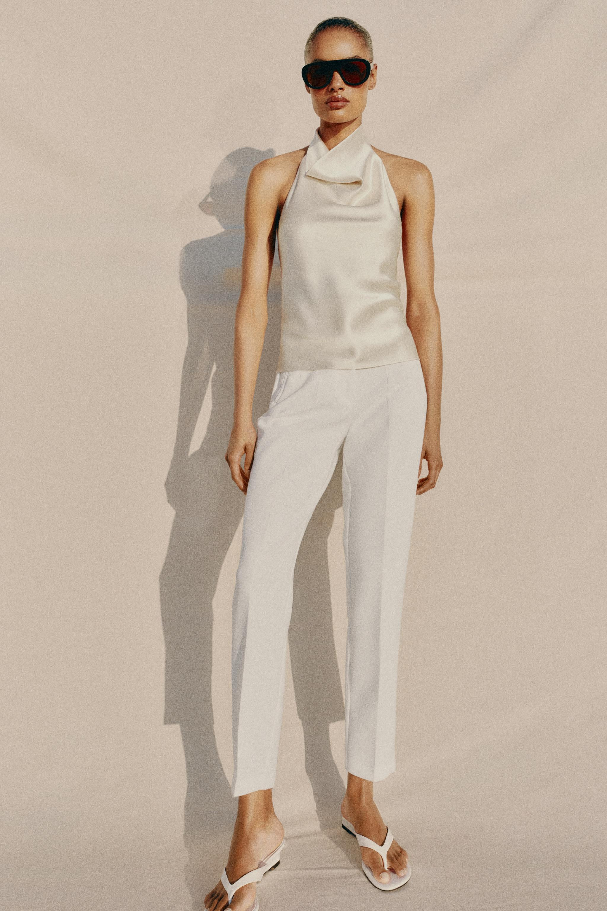 SATIN HALTER TOP | Zara UK
