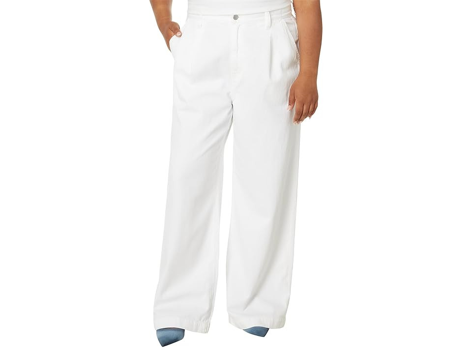 Madewell The Harlow Wide-Leg Jean in Tile White: Airy Denim Edition Women's Jeans Tile White : 29, Cotton/Denim | Zappos