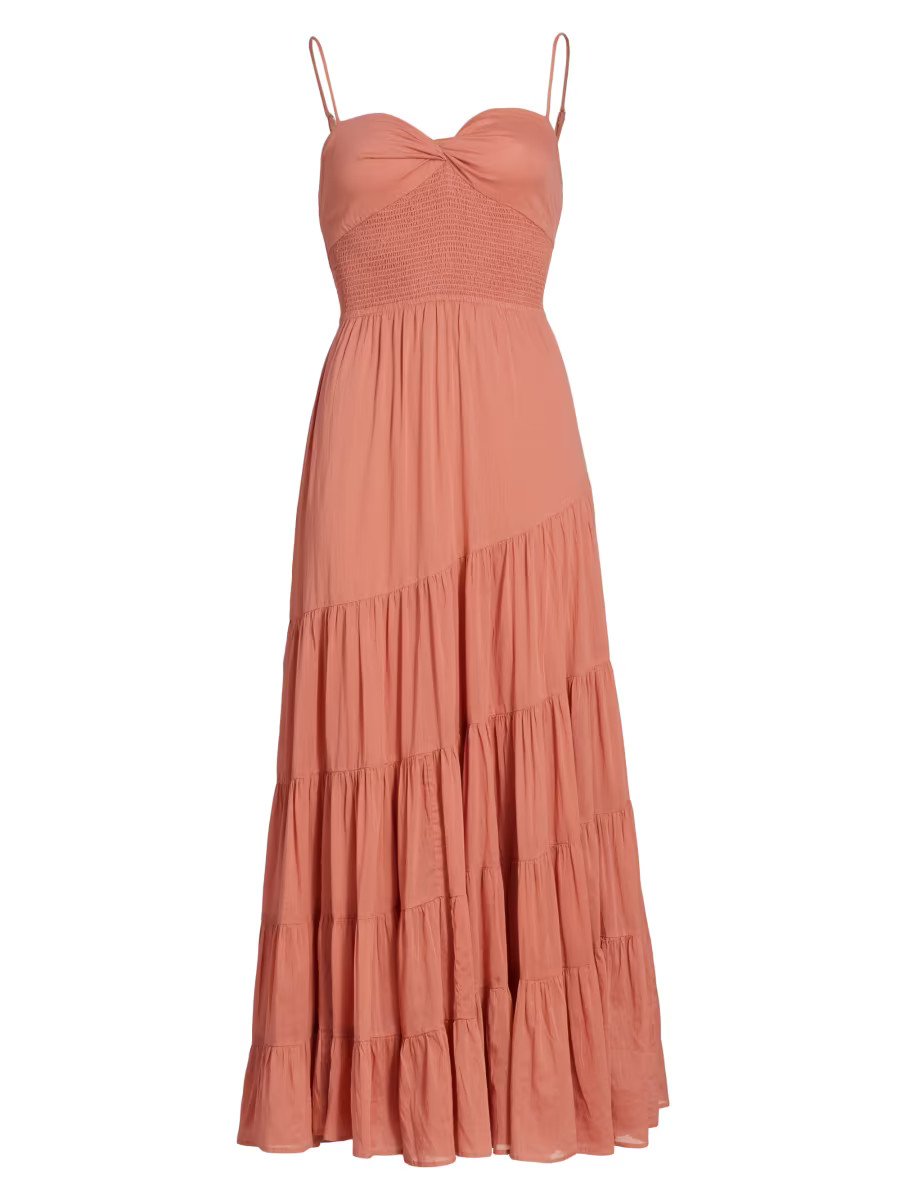 Free People Sundrenched Strapless Tiered Maxi Dress | Saks Fifth Avenue