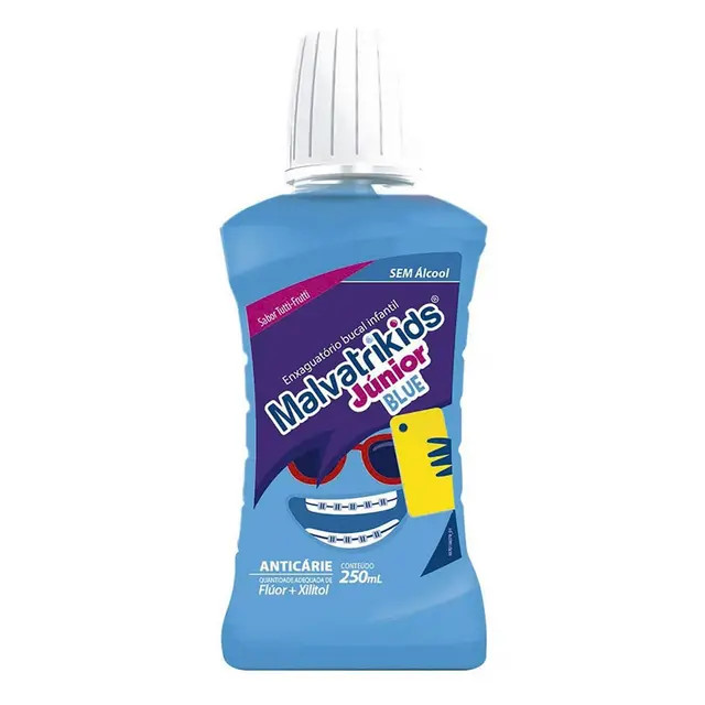 Enxaguante Bucal Infantil Malvatrikids Júnior Blue em promoção | Droga Raia | DrogaRaia (BR)