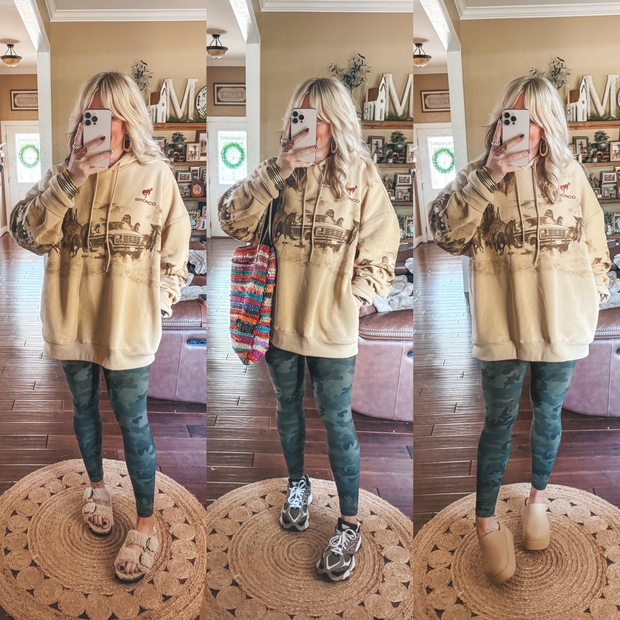 Cutest mens sweatshirt 
I’m in a XL and could do a large too. 
Camo leggings are a size M and on sale for $10 
Wearing my true size in all the shoes. 
@Walmart

#LTKOver40