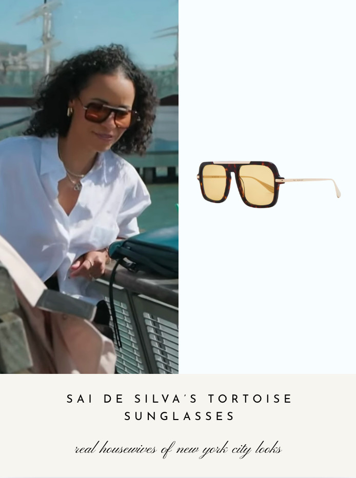 Sai De Silva's Tortoise Sunglasses 

 