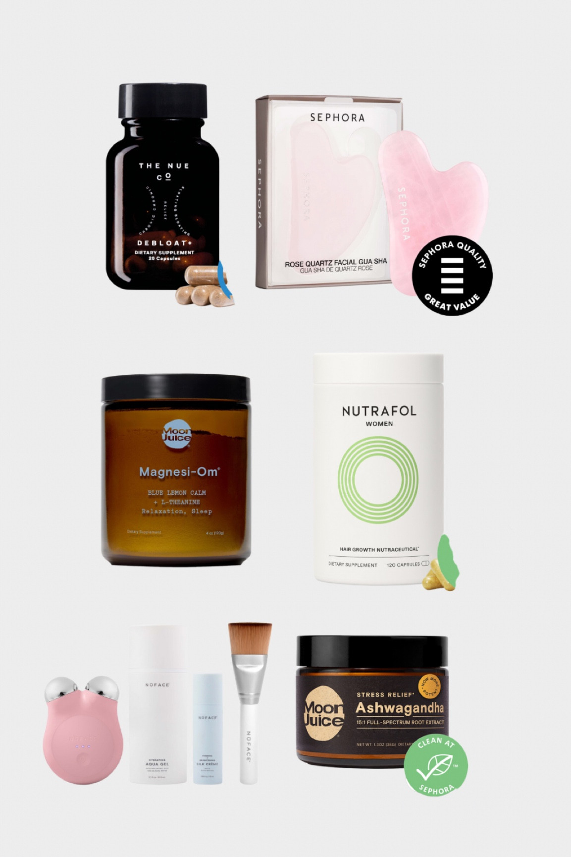 Sephora sale wellness products I love 

#sephorasale #sephorahaul #makeup #beautyhaul #nutrafol #nuface

#LTKbeauty