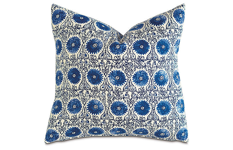 Palermo 20x20 Pillow, Blue/White | One Kings Lane
