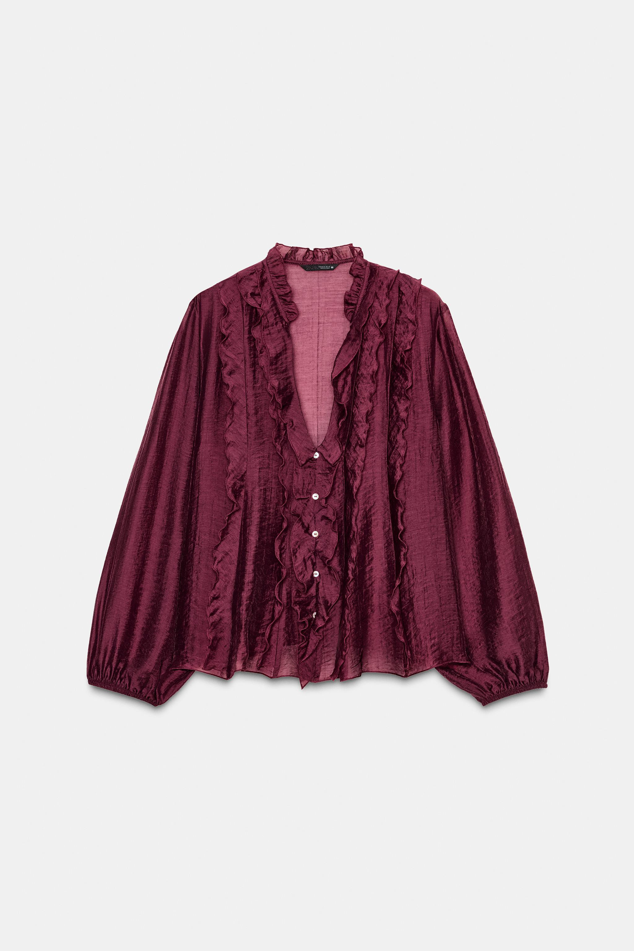 RUFFLED BLOUSE | Zara US