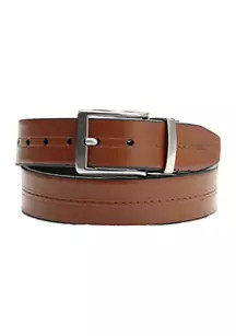 Crown & Ivy™ Boys 4-7 30 Millimeter Reversible Belt with Center Stitch | Belk