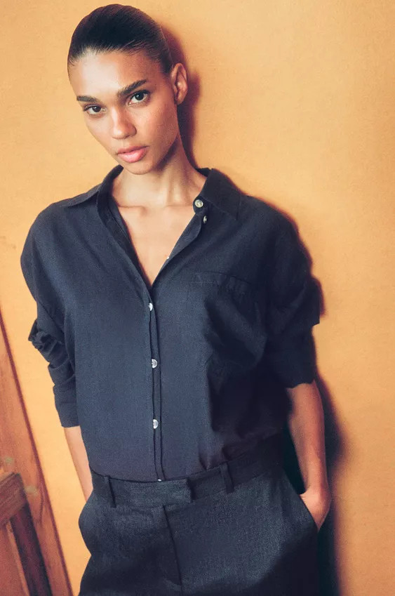 OVERSIZED COTTON SHIRT | Zara Canada