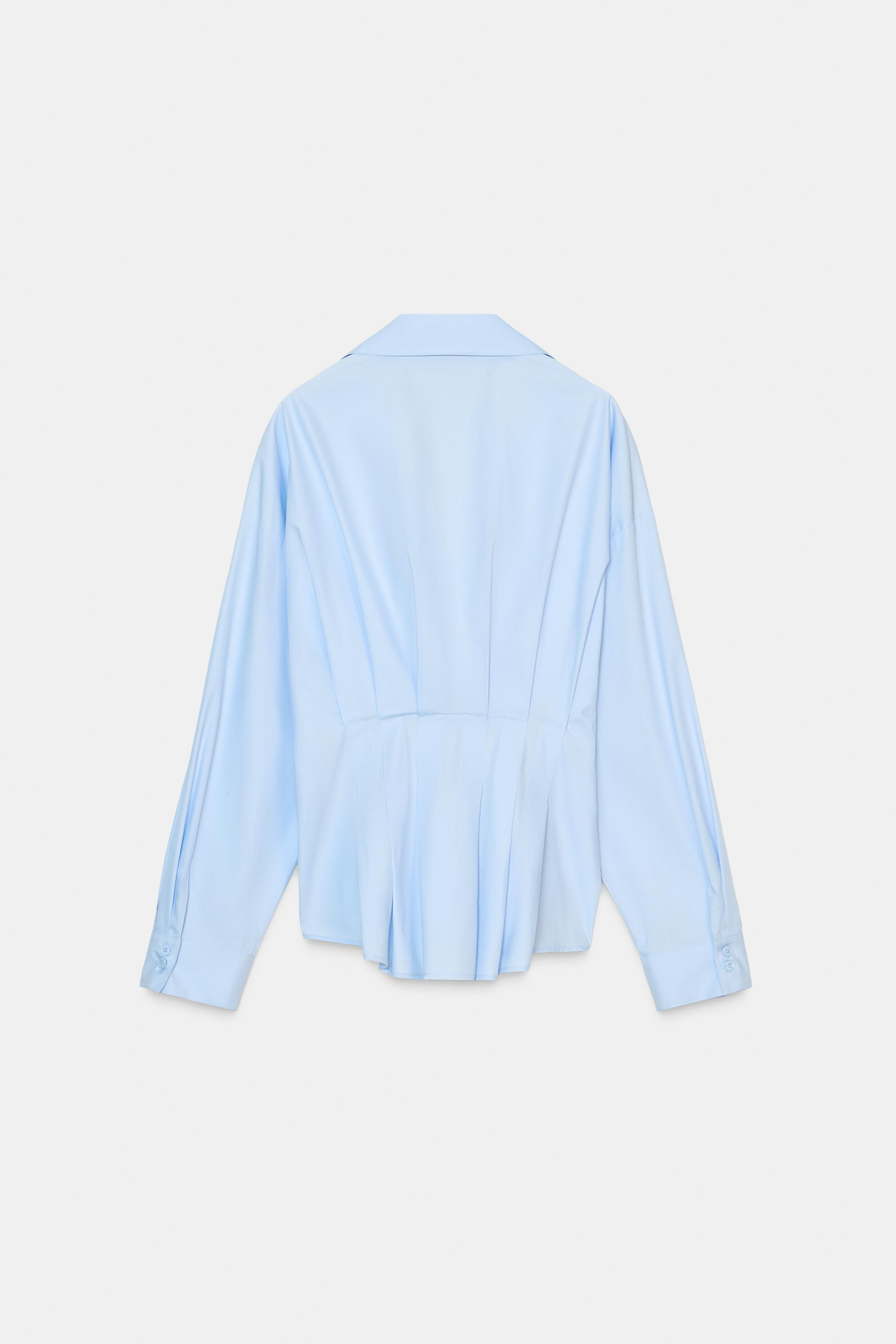 PLEATED POPLIN SHIRT | Zara US