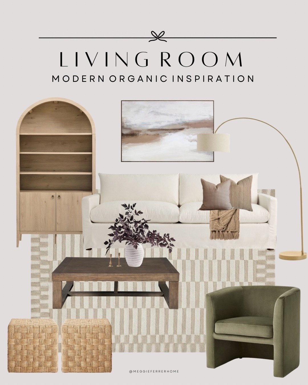 Here’s a little modern organic living room inspo I’ve been loving lately 🤎. Neutral layers, cozy textures, and that pop of green from the chair just make it feel so inviting. The arched cabinet and woven accents bring in that organic touch, while the wood coffee table grounds the whole space. It’s such an easy way to get that designer look for less and still keep things warm + cozy.

#modernorganichome #neutralhomedecor #livingroominspo #designerlookforless #cozyneutralstyle


#LTKStyleTip #LTKHome #LTKSaleAlert