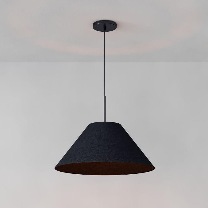 Sculptural Fabric Cone Pendant | West Elm (US)