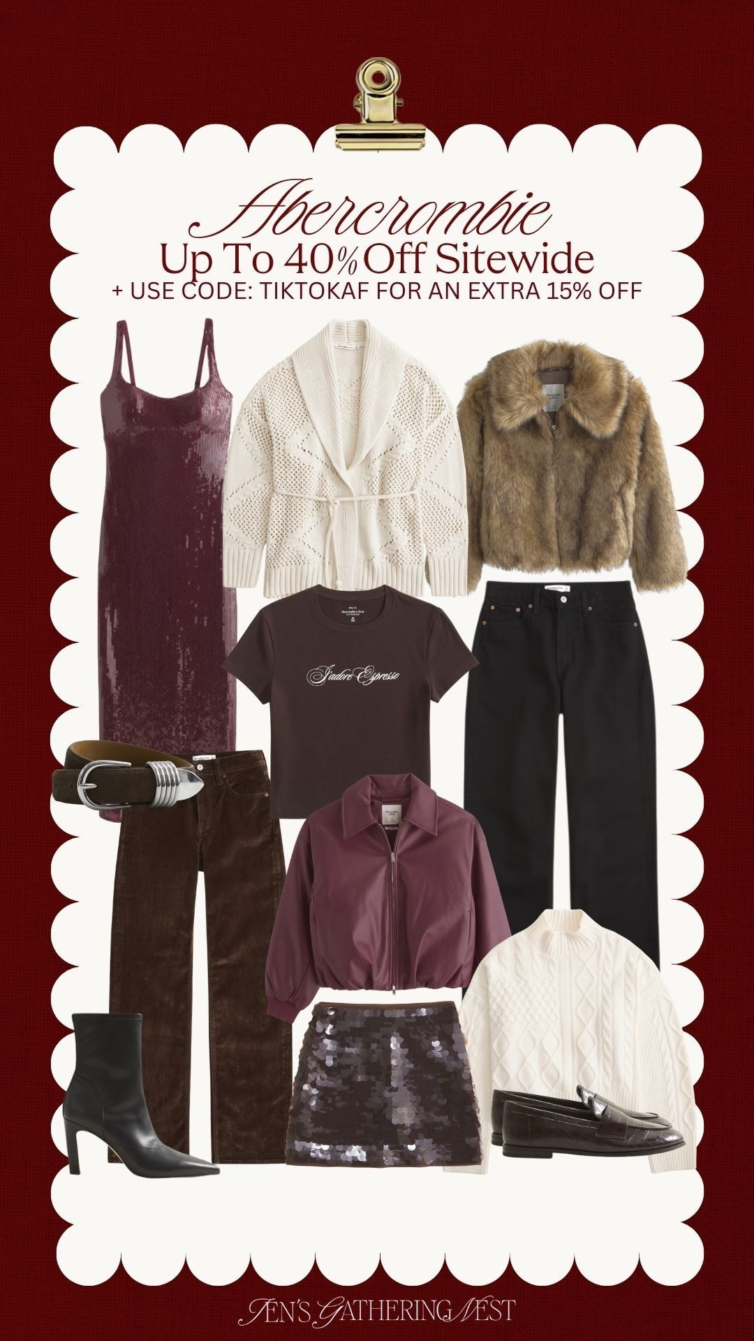 Abercrombie Sale Alert 🤎 almost everything is up to 4% off! + use code TIKTOKAF for an extra 15% off ✨ Obsessed with all the Winter fashion 😍🎄

#holidaystyle #christmasstyle #abercrombie #jacket #coats #denim #wintershoes #furcoat #christmasdress #holidayparty #barrelpants #denim #jeans #blackfriday #cybersale

#LTKCyberWeek #LTKHoliday #LTKSaleAlert

#LTKHoliday #LTKSaleAlert #LTKFindsUnder100