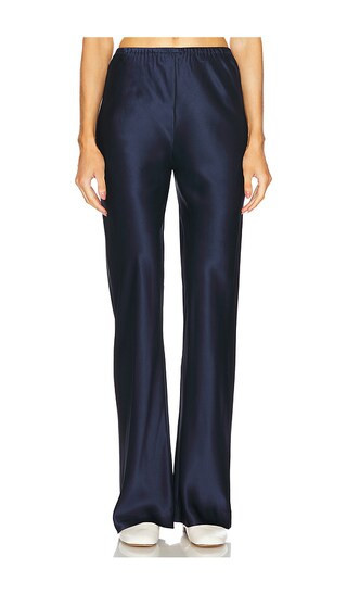 EAVES Loretta Silk Pants in Navy. - size S | Revolve Clothing (Global)