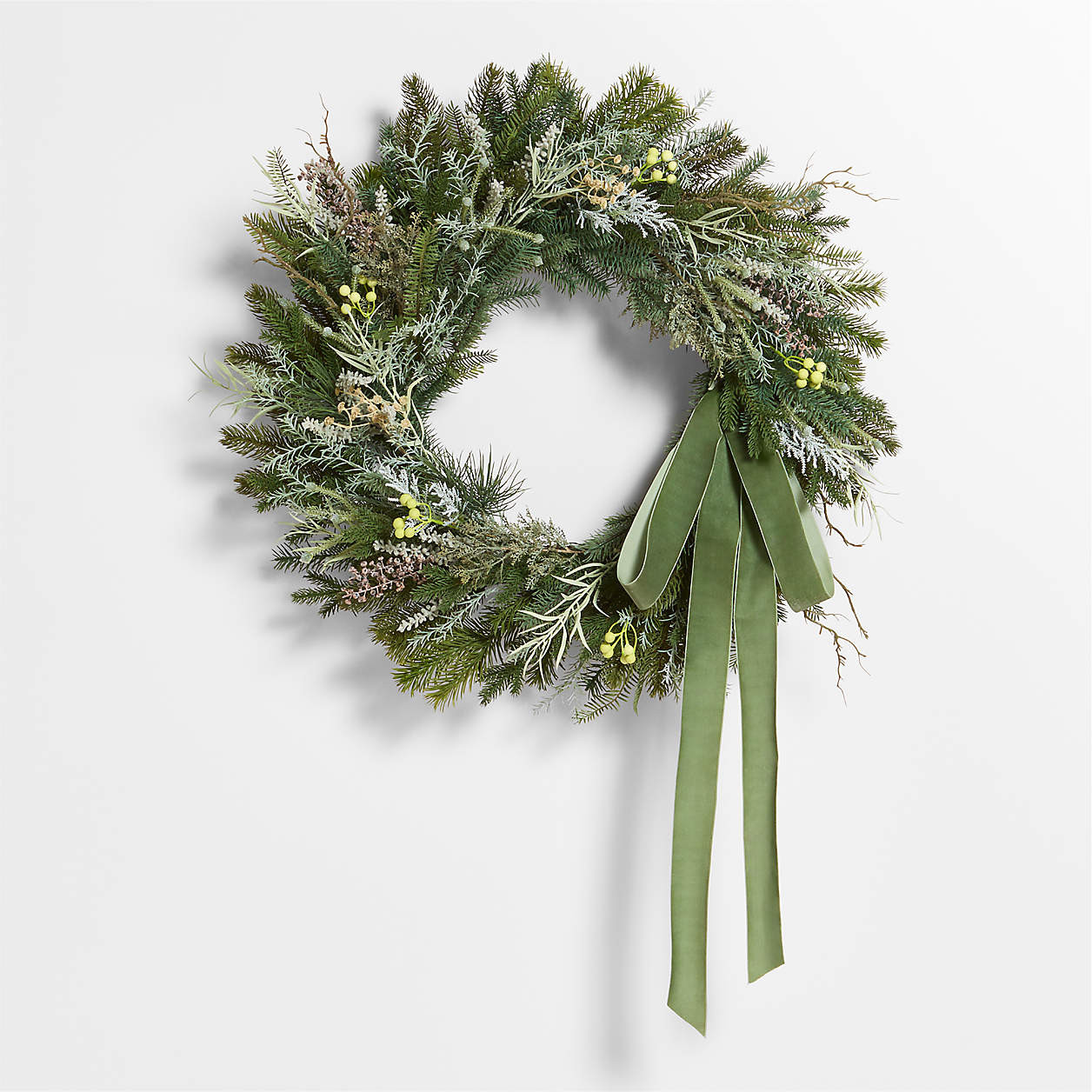 Faux Kew Garden Wreath 28" by Abigail Ahern | Crate & Barrel | Crate & Barrel