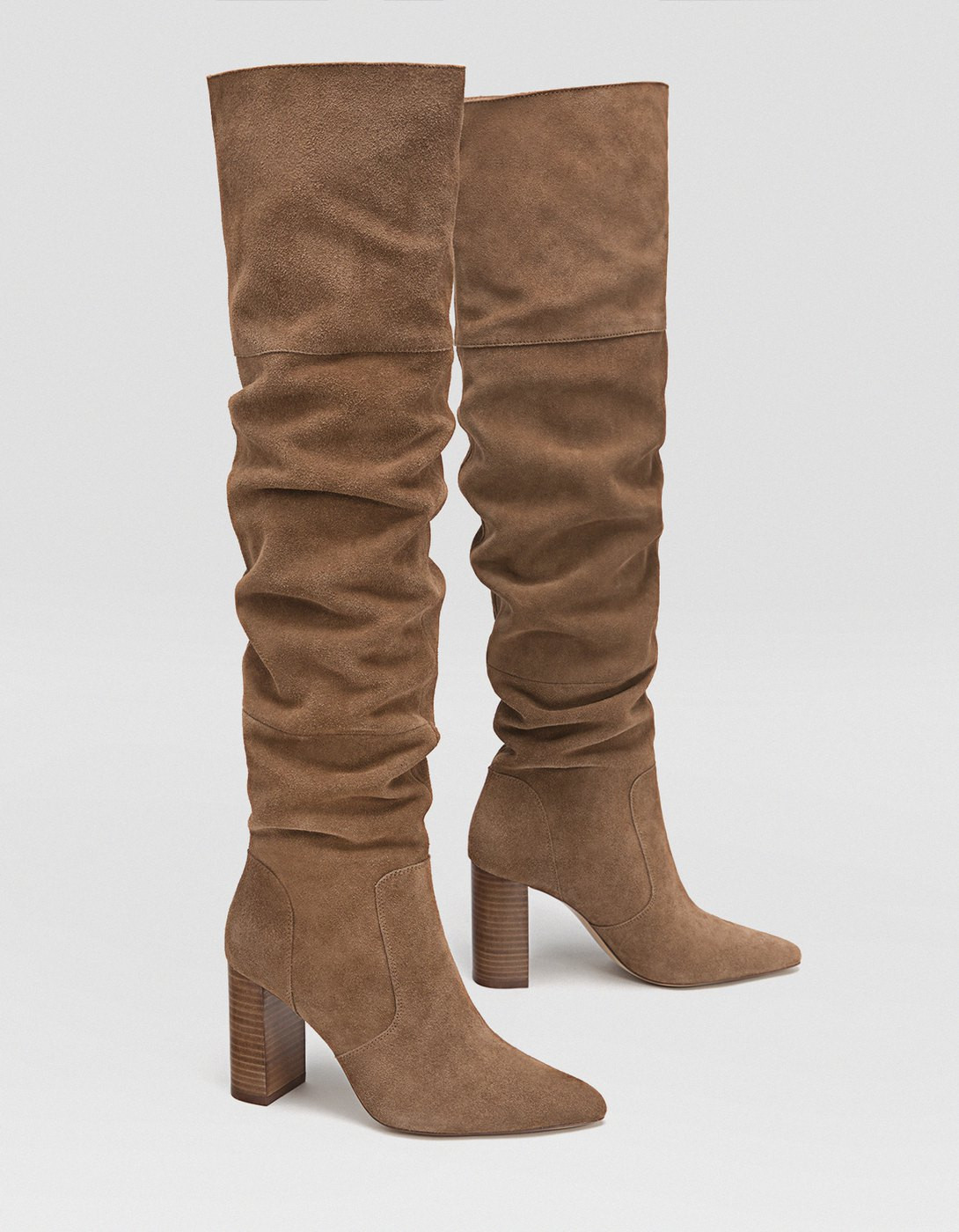 Bottes talon CUIR | Stradivarius (FR)